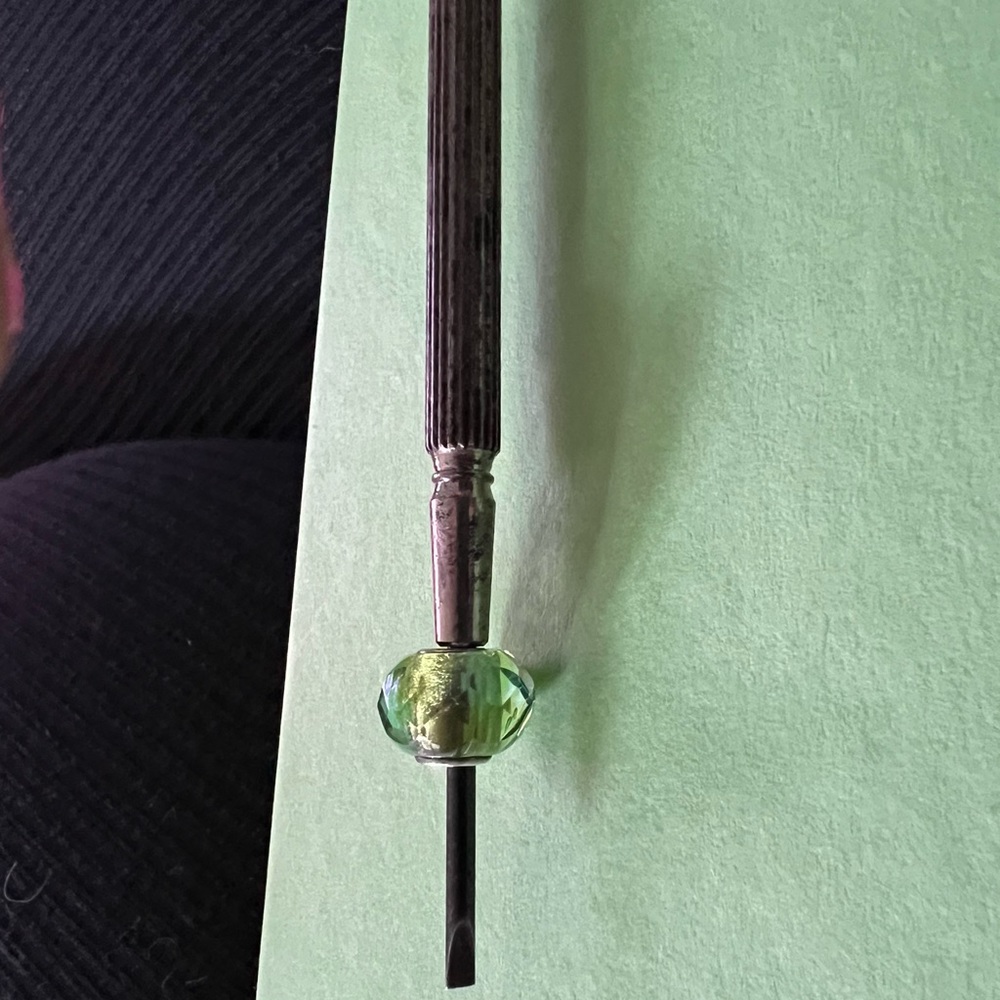 Trollbeads Green Prism Bead